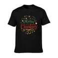 thumbnail image 3 of Merry Christmas Men Short-Sleeve T-Shirt Novelty Graphic Tees Fashion Crew Neck T Shirt Cotton Tops, 3 of 9