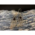 thumbnail image 3 of Solid 925 Sterling Silver Dangle Drop Earrings For Women, Pear Garnet Natural Gemstone Beautiful Handcrafted January Birthstone Earrings, 3 of 4