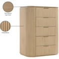 thumbnail image 3 of Meridina Furniture Astrid Natural Solid Wood And Oak Veneer Chest, 3 of 14