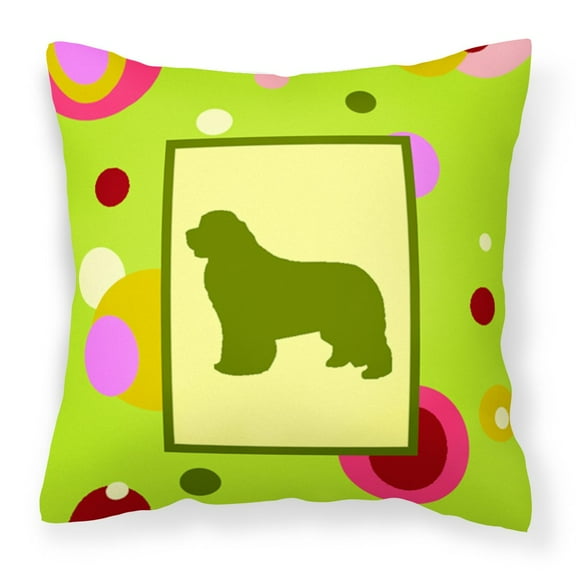 Carolines Treasures CK1089PW1414 Newfoundland Decorative Canvas Fabric Pillow 14Hx14W multicolor