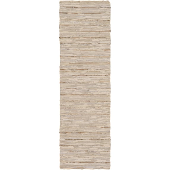 Surya Anthracite Leather 9' X 12' Rectangle Area Rugs ATE8000-912
