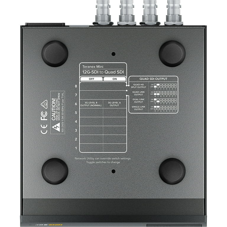 Blackmagic Design Teranex Mini, 12G-SDI to Quad SDI Blackmagic Design Teranex Mini, 12G-SDI to Quad SDI