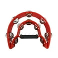 thumbnail image 3 of Metal Jingles Tambourine, Double Row  Rhythm Hand Tambourine  for Accompaniment, 3 of 8