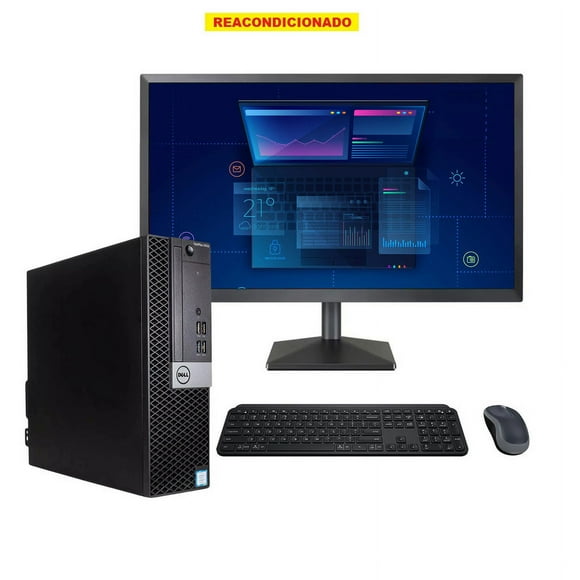 PC DELL OPTIPLEX 5050 SFF, Intel Core i5-6a, 16GB RAM, 256GB SSD, MONITOR 19", REACONDICIONADO