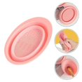 thumbnail image 3 of Creative Makeup Brush Cleaning Scrubber Bowl Silicone Foldable Brush Cleaner, 3 of 5