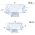 thumbnail image 3 of Smarty 3 qt. Clear Square Large Disposable Plastic Serving Bowls 24ct, 3 of 5