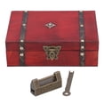 thumbnail image 1 of Jewelry Box Antique Wooden Photography Shooting Props Desktop Storage Box with Lock, 1 of 6