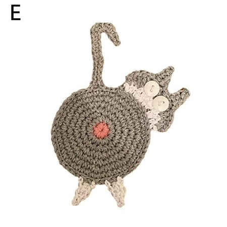 

Ruifaya Coaster Butt Coaster Knitted Coaster Durable Coffee Pad Heat Insulation Washable Cup L0t9 Tea Cup Coaster Tableware Q7O5