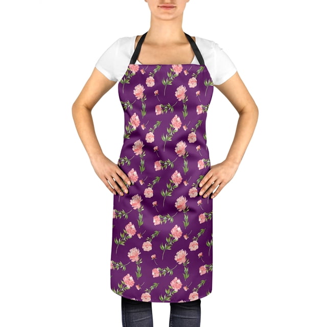 Bimba Peignoirs Prune à Feuilles Florales et Renoncules Tango pour Femmes, Robe Portefeuille Imprimée, Robe de Préparation pour Mariée, Peignoir pour Filles m