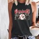 thumbnail image 1 of ICHUANYI Clearance Women Printing Tank Fit Round-Neck Sleeveless Pullover Tee Tops(Black, M) ICHUANYI WER2023081502606, 1 of 5