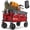 Red, variant on Sekey 220L Collapsible Wagon, 330lbs Heavy-Duty Folding Utility Cart with All-Terrain Wheels & Drink Holders