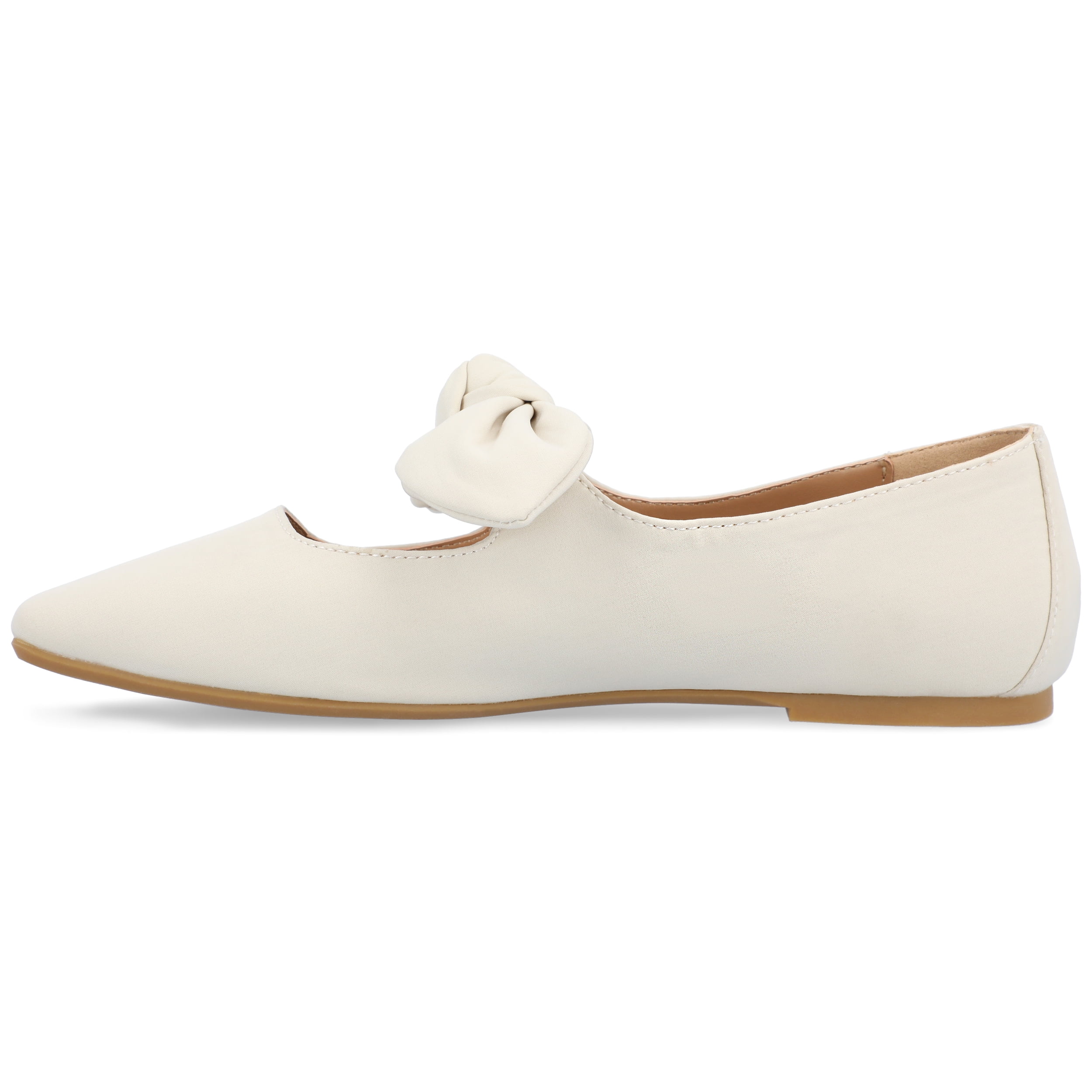 Journee Womens Seralinn Mary Jane Slip On Square Toe Dress Flats