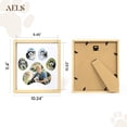 thumbnail image 4 of Sunlit Dog Paw Print Photo Collage Frame, Holds 5 Pictures of Pets & Owners, Ideal Gift for Dog Moms & Dads, Natural Finish Pet Memorial Keepsake and Wall Décor, 10.24" x 11.4", 2Pcs, 4 of 7