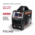 thumbnail image 4 of Soldadora Inverter Con Pantalla Digital 110V/220V 140A Portátil Found Máquina Para Soldar Eléctrica MMA IGBT Profesional Compacta Alta Eficiencia Ajuste De Corriente Y Protección De Seguridad, 4 of 10