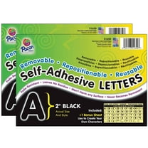 Pacon Self-Adhesive Letters, Black, Puffy Font, 2-Inch, 318 Pieces