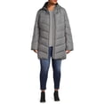 thumbnail image 5 of Big Chill Women's and Women's Plus Chevron Quilted Puffer Jacket with Hood, Sizes S-3X, 5 of 5