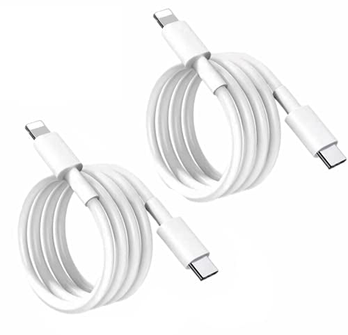 Apple MFi Certified iPhone Charger DESOFICON 2Pack 6FT Lightning to USB Fast Charging Data Sync Cable & 2Pack USB Wall Quick Charge Travel Plug Compatible with iPhone 12/11/XS/XR/X 8 7/iPad/AirPods 