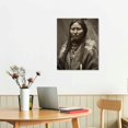 thumbnail image 2 of Nawypu Native American Arapaho Pretty Nose Wall Art Poster Vintage Indians Woman Black&amp;white Canvas Prints Wall Art Paintings Canvas Wall Decor Home Decor Living Room Decor Aesthetic Prints, 2 of 4