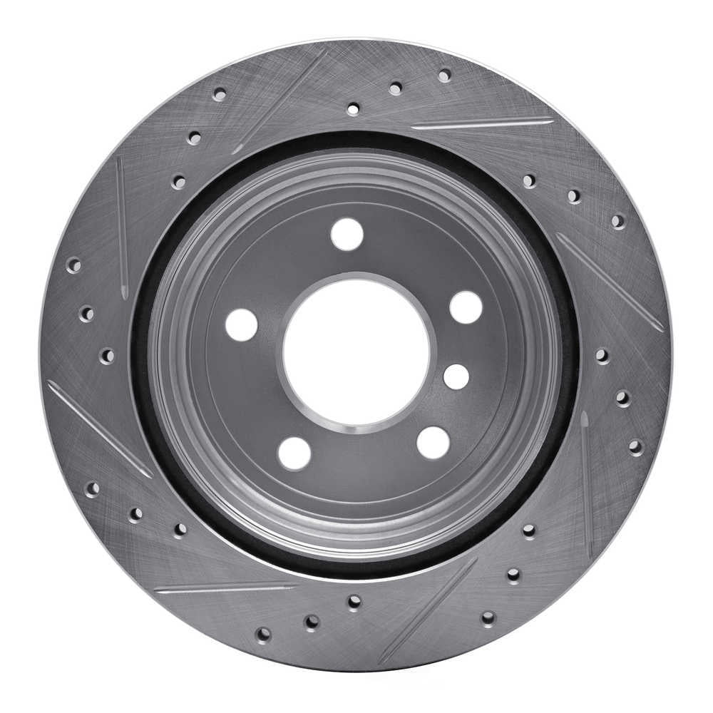 Dynamic Friction Company 631-31117R DFC Brake Rotor - Drilled And Slotted - Silver