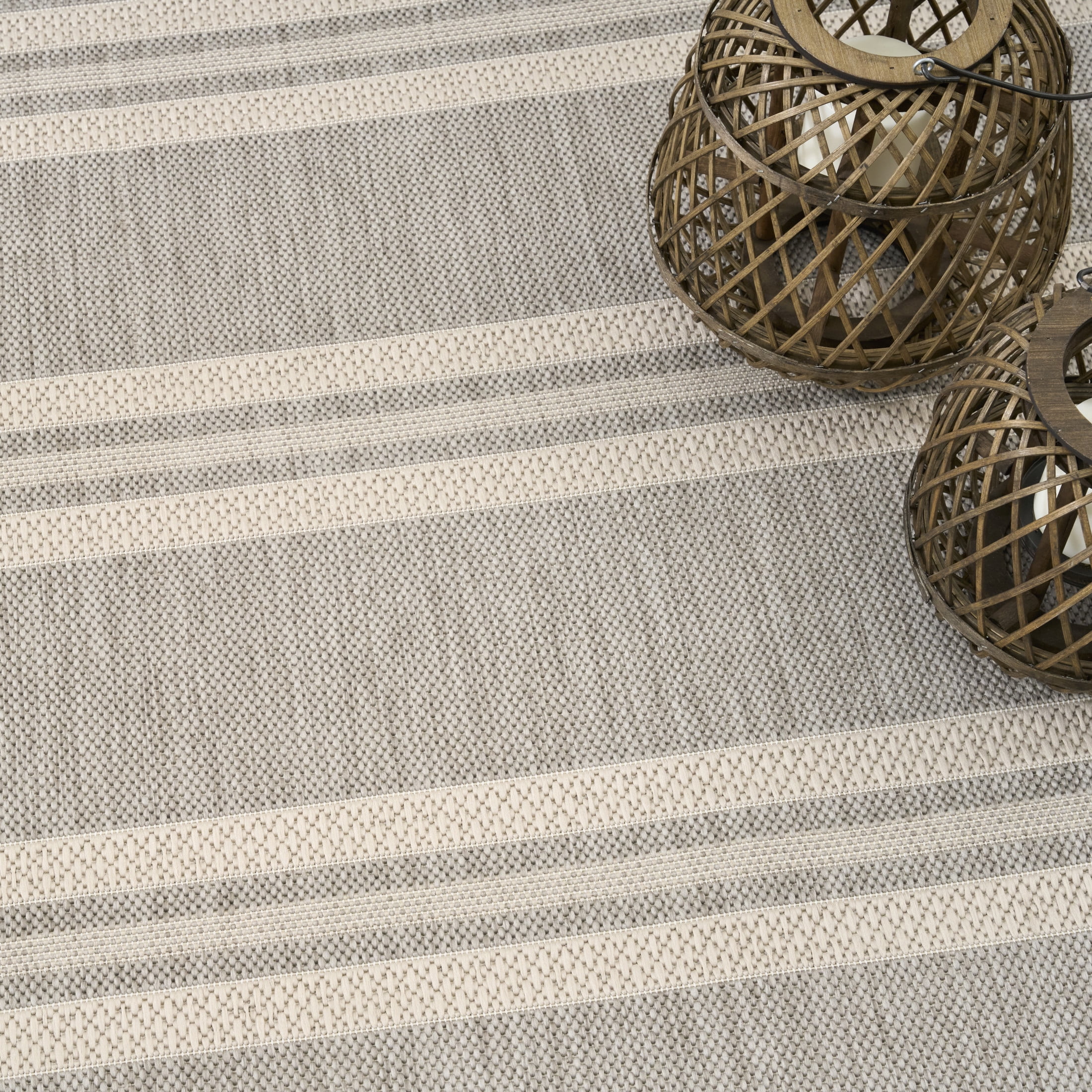 Nourison Horizon Indoor/Outdoor 8' x 10' Grey Modern Rug