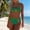 Green, variant on Women's Chic Bikini Sets Two Piece Bathing Suits Leopard Ombre Bandeau Swimsuits Push Up Metal Ring Swimwear Chic Summer Vacation Poolside Resort Beachwear Outfits Light Blue M