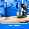thumbnail image 4 of Midea 5-Quart Black Cake Mixer with Stand, 300W Multifunction Electric Food Mixer with Bowl & Attachments, 4 of 9