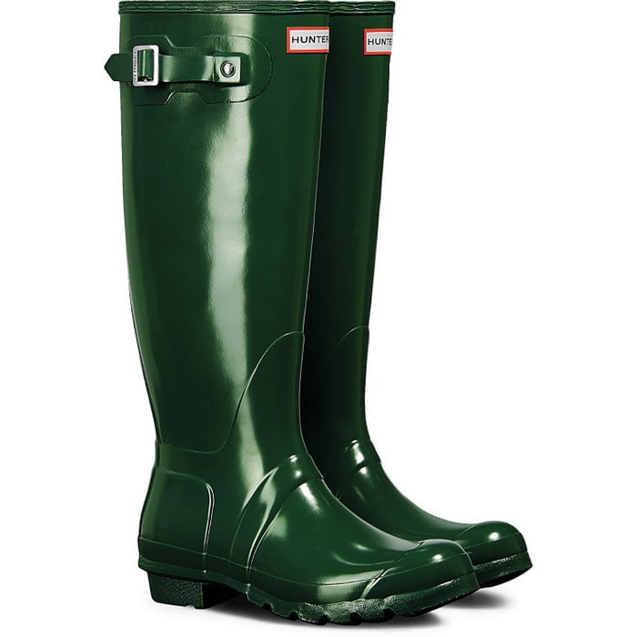 Hunter - Hunter Women's Original Tall Gloss Rain Boots in Hunter Green, Size 6 - Walmart.com