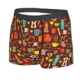 thumbnail image 2 of Bingfone Retro Coffee Men's Underwear - Casual Stretch Boxer Briefs-Medium, 2 of 9