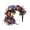 Purple, variant on FENOHREFE Fabric Flower Headband for Music Festival with Butterfly Decors Music Festival Accessory Hairhoop Wedding Bride Headwear