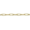 thumbnail image 2 of 7 Inch Paper Clip Link Chain Bracelet for Women and Men in 925 Sterling Silver with Yellow Gold Plating 5.5 mm Wide with Lobster Claw by Lavari Jewelers, 2 of 3