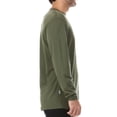 thumbnail image 3 of Men's Merino Wool Lightweight Base Layer - Long Sleeve Crew - Olive Drab - 2X-Large, 3 of 5