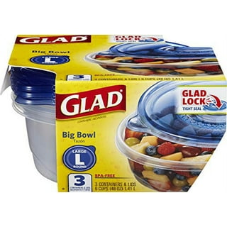 GladWare Holiday Food Storage Containers with Reversible Gift Tags, 3 Count  Large Square Containers & Lids, 42oz | Microwave-Safe, Freezer-Safe