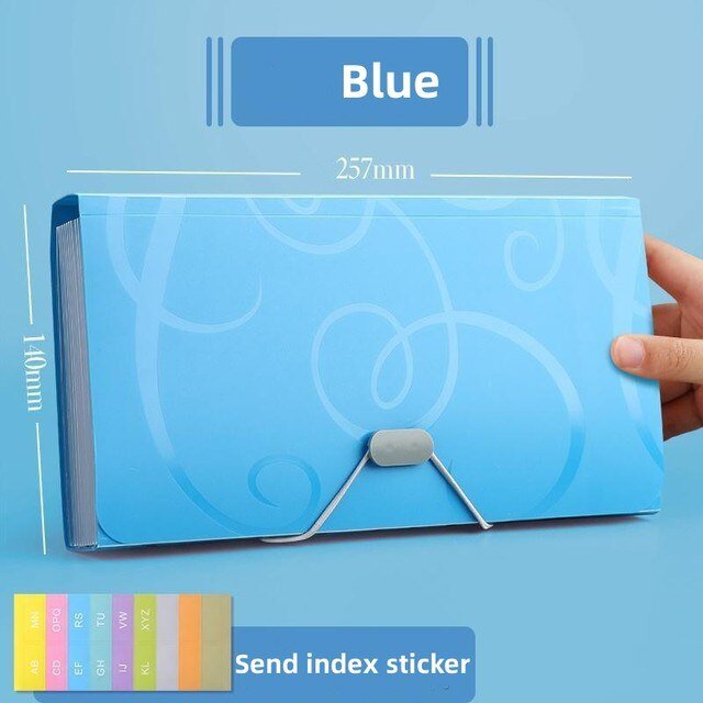 B5organ Bag File Folder Extension Wallet Bill Receipt File Sorting Organizer Filing Storage Bag Organ Bag For Home School OfficeCN He Qiyong unisex