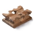 thumbnail image 3 of 2 pc Wood Balls Display Pedestal Spheare Holder Sienna 50x70x25mm, 3 of 3