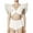 White, variant on TSADFHJI Women's Solid Color Mesh Ruffled High Waist Shirring Sexy Backless Bikini Two Piece Swimsuit Plus Size Bras for Women with Underwire Plus Size Bras for Women Crotchless White S