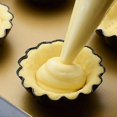thumbnail image 2 of Molde para tarta de huevo de 12 piezas, mini molde para pasteles de 7,5 cm, acero al carbono (negro), 2 of 4