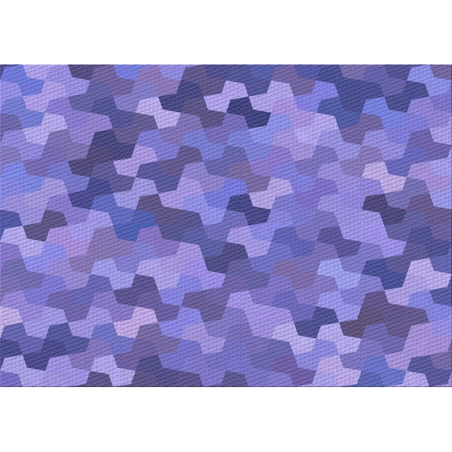 Ahgly Tapis Rectangulaire Lavable en Machine Intérieur Transitionnel Mimosa Violet, 2 Pieds x 3 Pieds