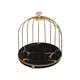 thumbnail image 4 of Estante de almacenamiento de cosméticos de hierro, soporte para joyas, maquillaje, baño, expositor de postres oro negro 1 nivel, 4 of 9