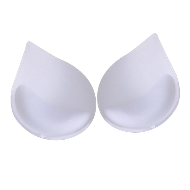 1 par de almohadillas para el pecho con inserto de sujetador para mujer, realzadores de copa, ropa interior acolchada con contorno 15x11.5x3.7cm