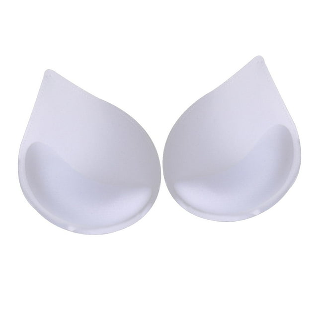1 par de almohadillas para el pecho con inserto de sujetador para mujer, realzadores de copa, ropa interior acolchada con contorno 15x11.5x3.7cm