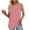 Pink-01, variant on Mittory Summer Womens Tank Tops Loose Fit Pleated V Neck Sleeveless Tops Casual Basic T Shirts Solid Tees