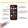 thumbnail image 2 of Ruiandsion T10 LED Light Bulb,12V 880 LM 13 Colors Remote Control RGB Flash for Automotive Interior Dome Trunk Lighting,1 pair, 2 of 10
