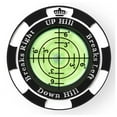 thumbnail image 1 of Marcador de bolas con clip para gorro de golf SlopeMaster ProGreen Reader, negro, 1 of 7