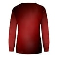 thumbnail image 6 of Scyoekwg Womens Sweatshirt Gradient Color Fall Sweatshirt Loose Crewneck Sweatshirt with Pocket Long Sleeve Pullover Casual Sweatshirts for Teen Girls(Wine,XL), 6 of 6