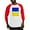 Red/White, variant on CafePress - Ukraine Heart Baseball Jersey - Cotton Baseball Jersey, 3/4 Raglan Sleeve Shirt