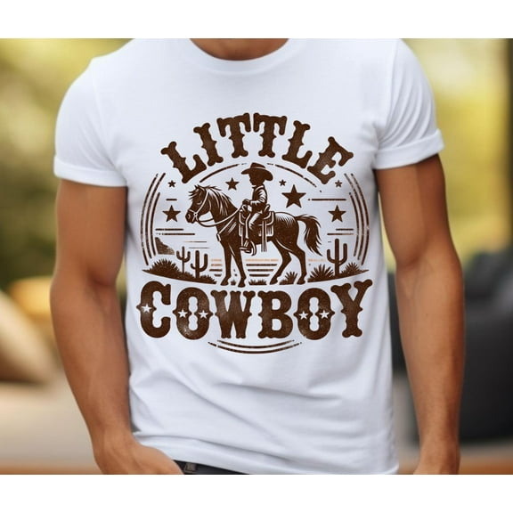 Little Cowboy Shirt, Sublimation Shirt, Boys Shirt, Horse Shirt, Western Shirt, Kids Shirt, Vintage Shirt