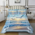 thumbnail image 1 of Erosebridal Adult Beach Coverlet Set Twin, Sea Bird Bedding Set, Ocean Print Decor 2 Pieces, 1 of 5