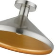 thumbnail image 4 of 40950-91 Livex Lighting Geneva - 1 Light Semi-Flush Mount In Urban Style-8.75 Inches Tall and 15.25 Inches Wide-Brushed Nickel Finish, 4 of 9
