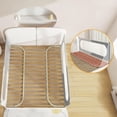 thumbnail image 4 of Corral para Bebe 1.8M, Corralito Gimnasio de Juego para Cama Plegable de Altura Ajustable de 30 Velocidades, Seguridad Botón, Adecuada para Varios Bases, 180 X 93 cm (Gris Jirafa), 4 of 8