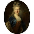 thumbnail image 2 of Nicolas de Largillière 15x18 Black Ornate Wood Framed Double Matted Museum Art Print Titled - Female Portrait, 2 of 5